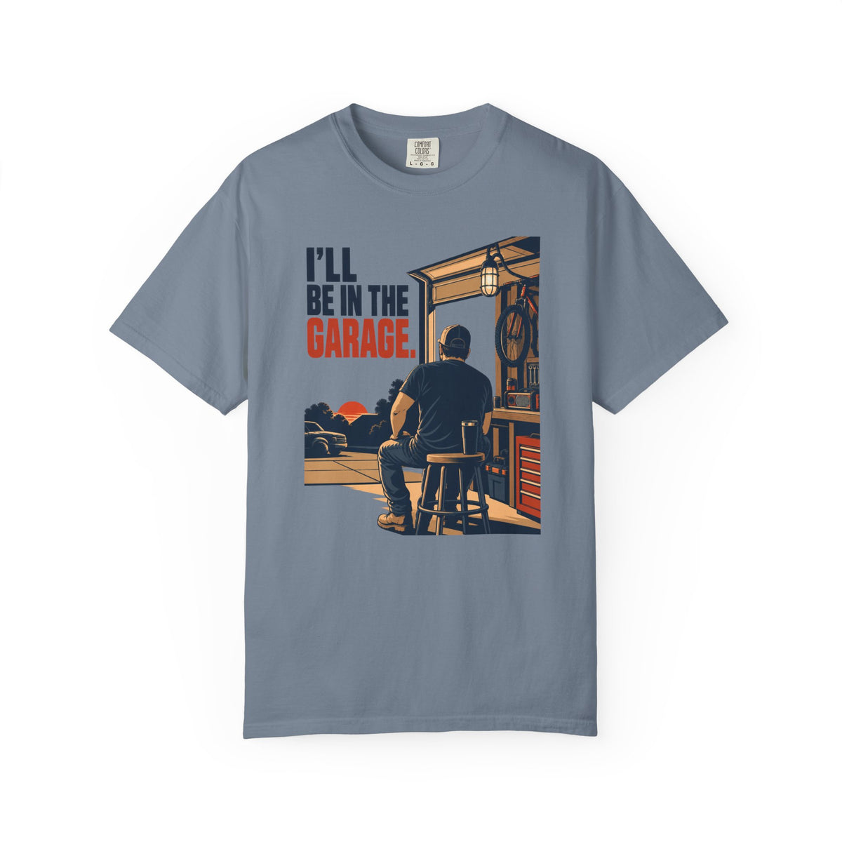I’ll Be in the Garage T-Shirt – Vintage Mechanic Workshop Graphic Tee