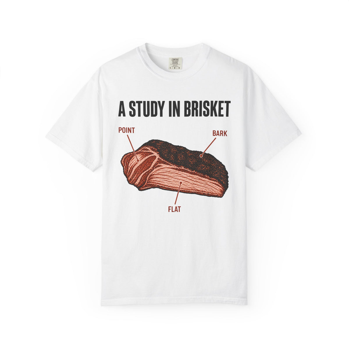 A Study in Brisket BBQ Shirt, Point Flat Bark
