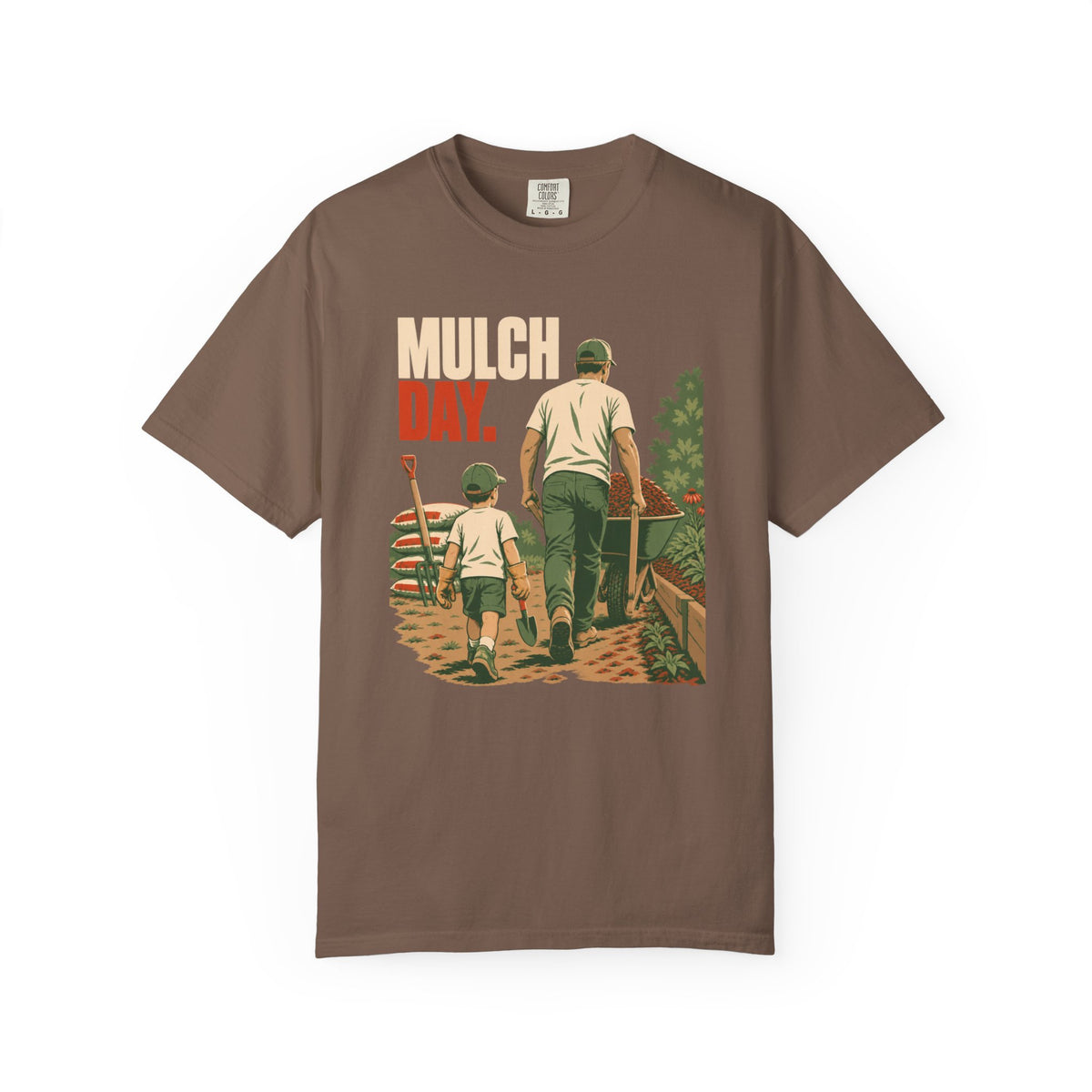 Mulch Day T-Shirt — Father & Son Gardening Vintage Tee