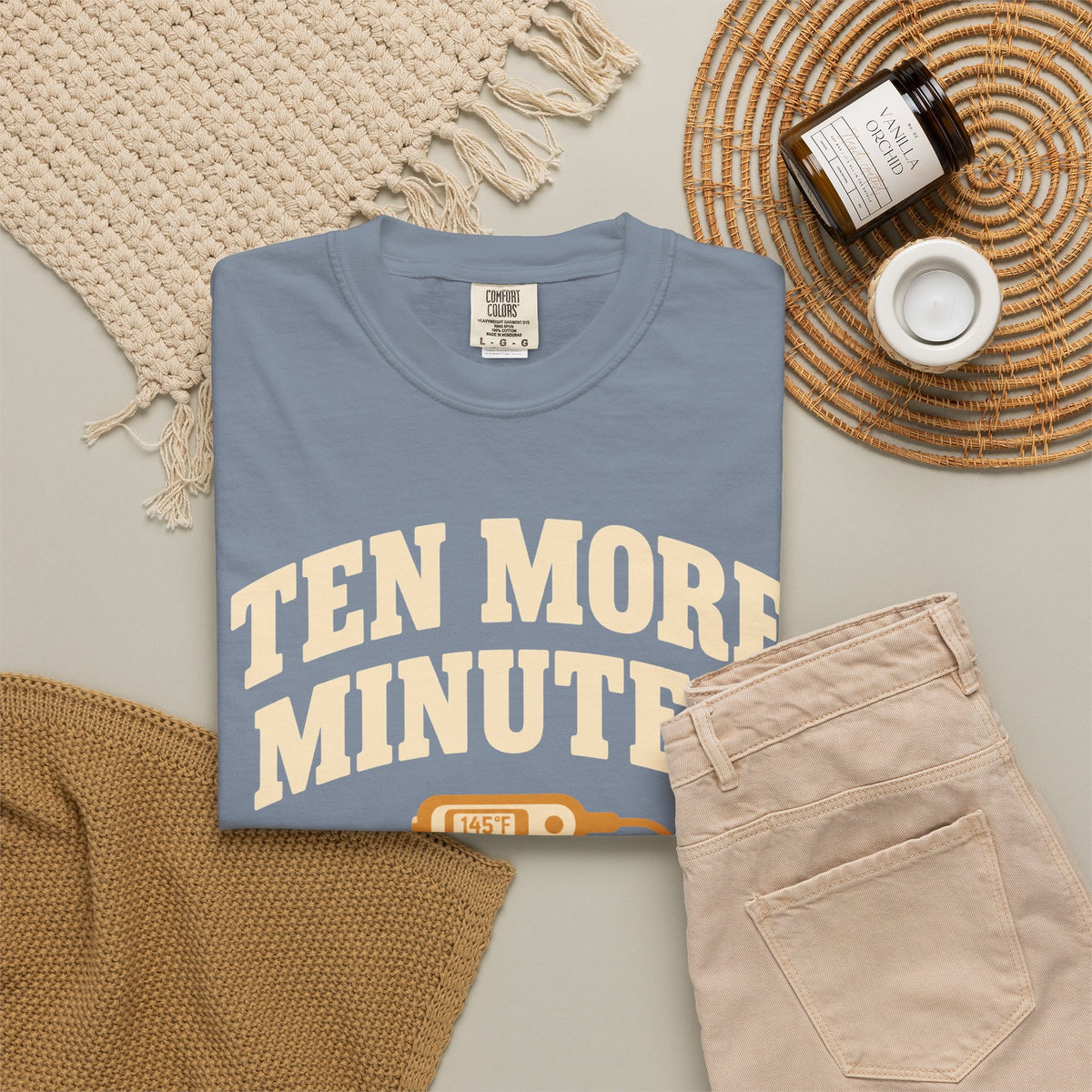 Ten More Minutes Grill Dad T-Shirt, Thermometer