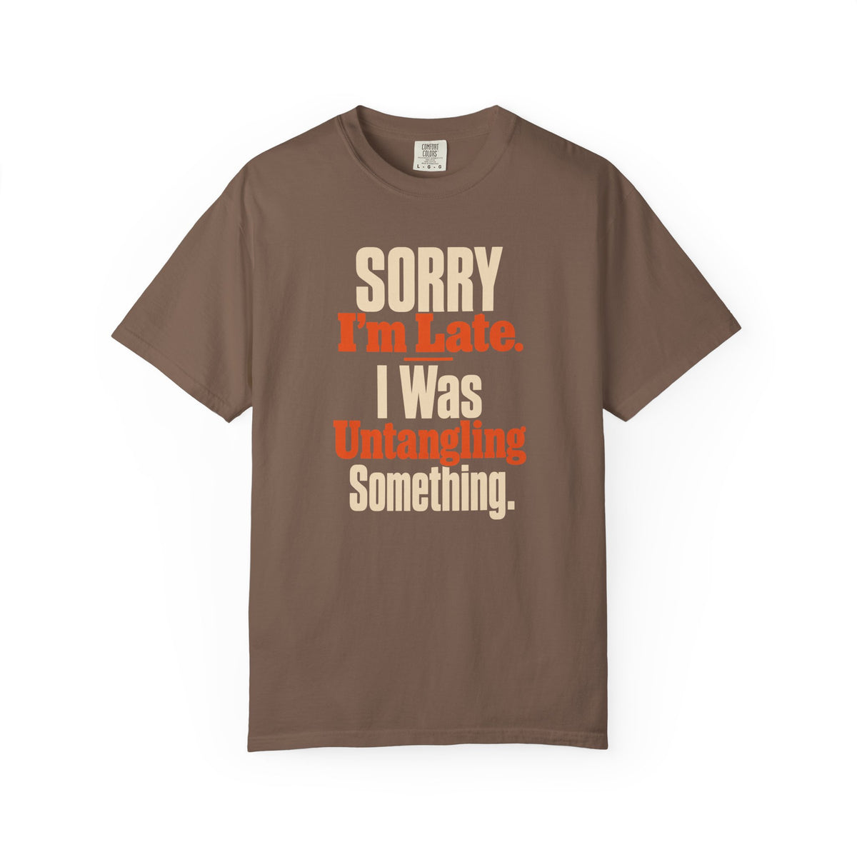 Sorry I'm Late Funny Fishing T-Shirt for Men