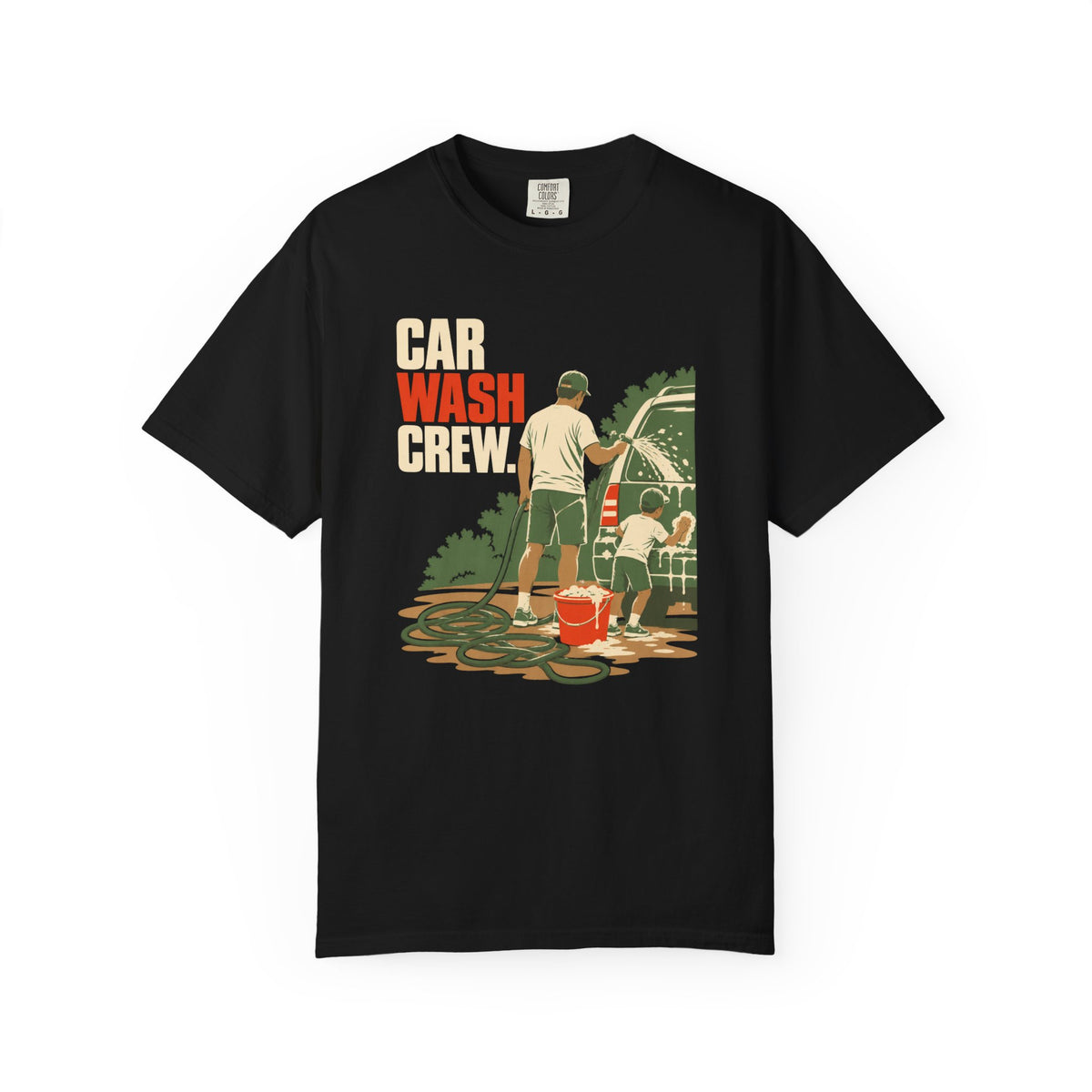 Car Wash Crew Vintage Graphic T-Shirt
