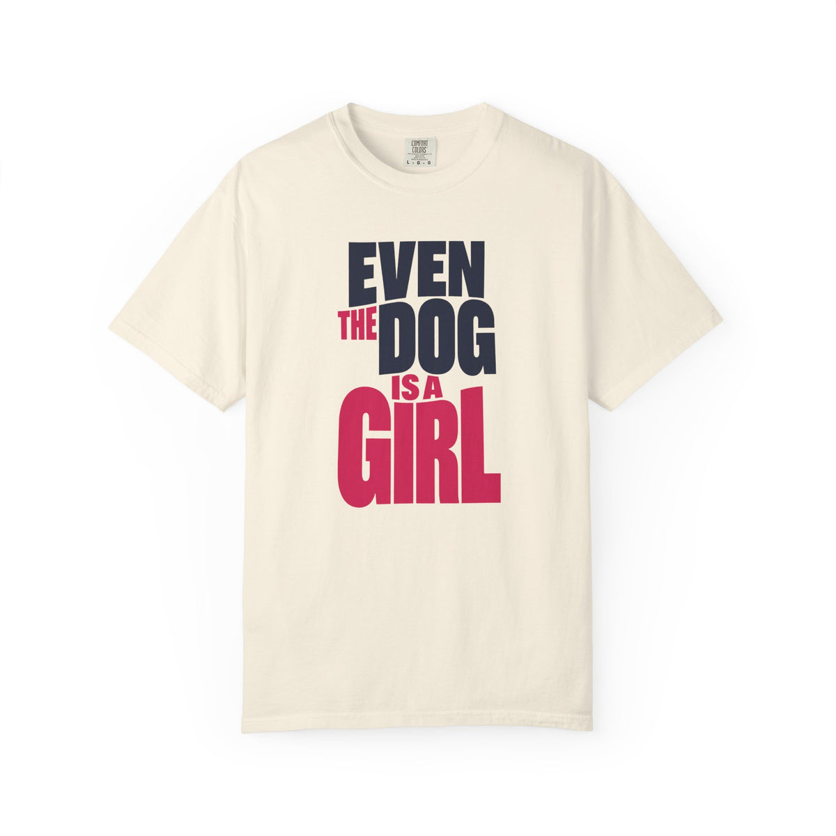 Even the Dog Is a Girl Outnumbered Dad T-Shirt