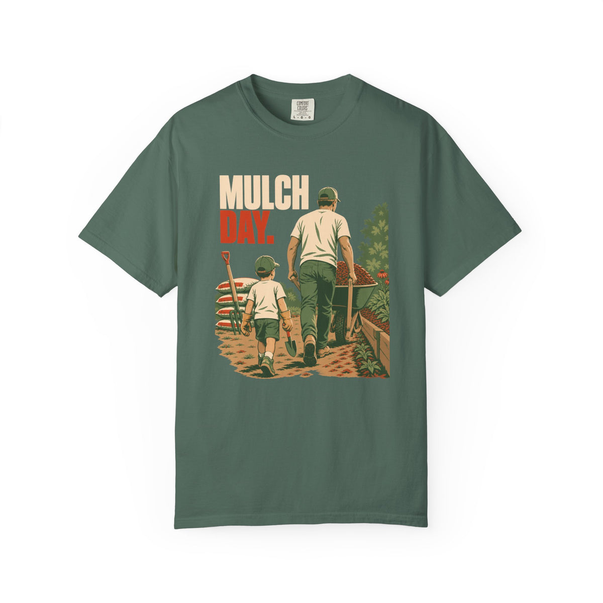 Mulch Day T-Shirt — Father & Son Gardening Vintage Tee