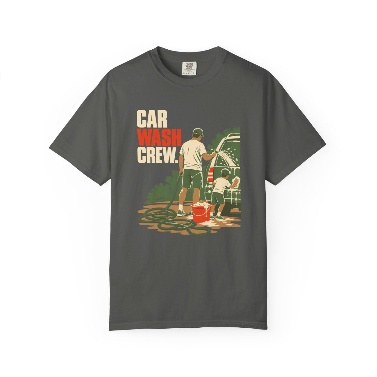 Car Wash Crew Vintage Graphic T-Shirt