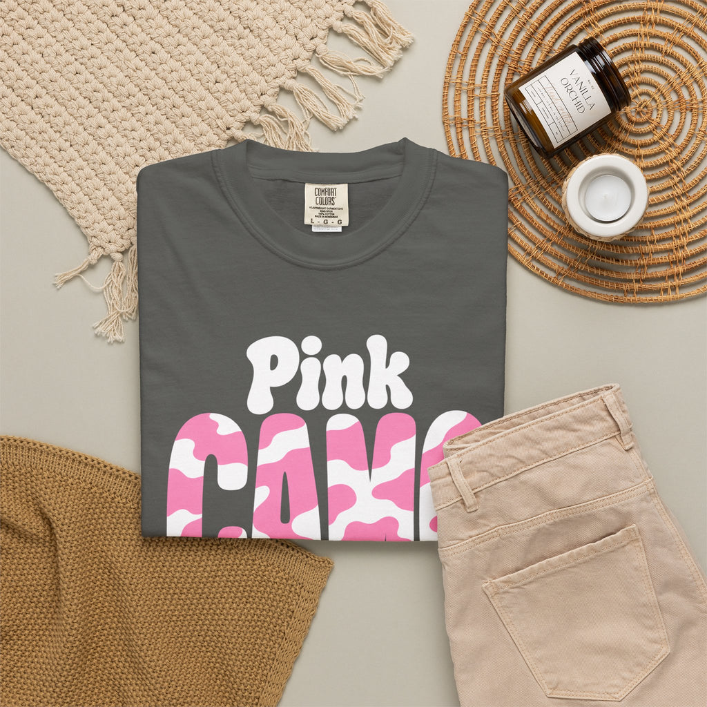 Pink Camo Crew Camo Dad T-Shirt