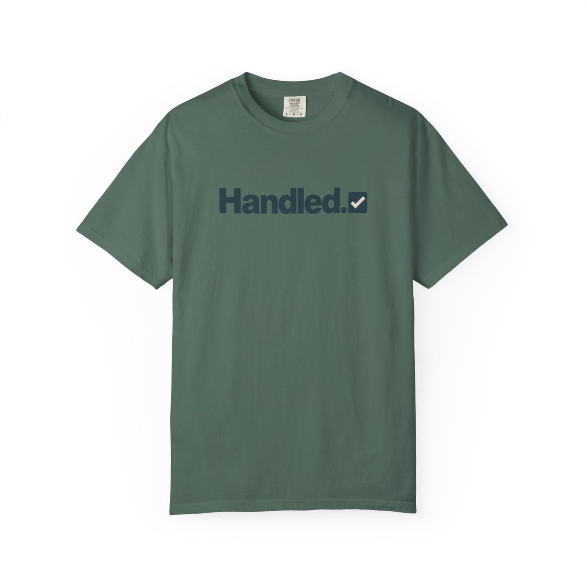 Handled Checked Graphic T-Shirt