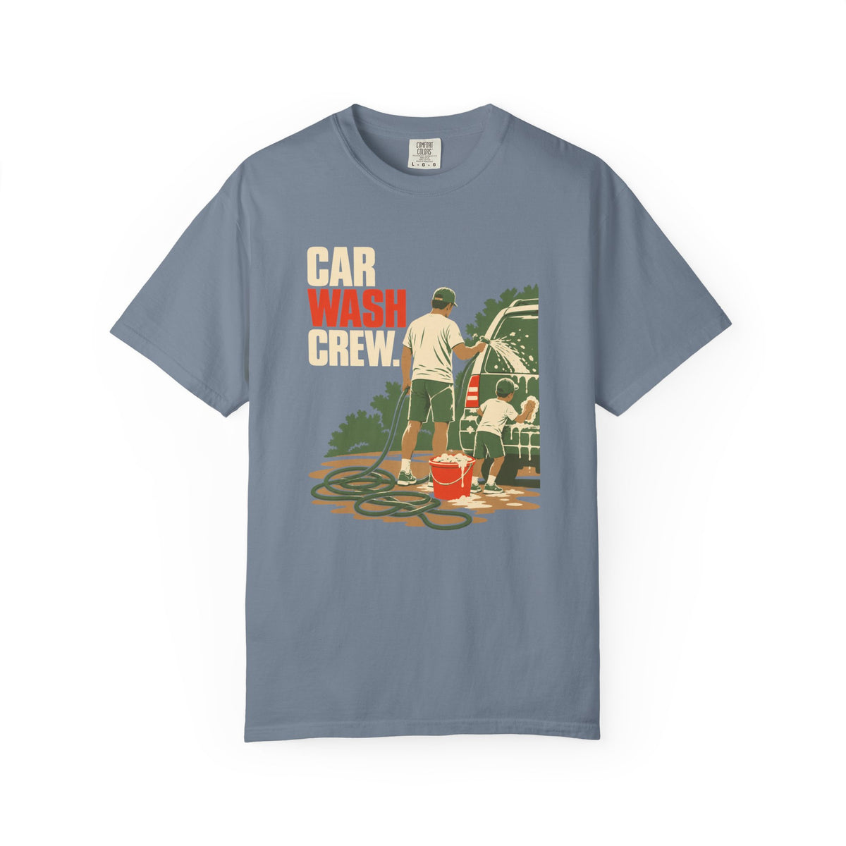 Car Wash Crew Vintage Graphic T-Shirt