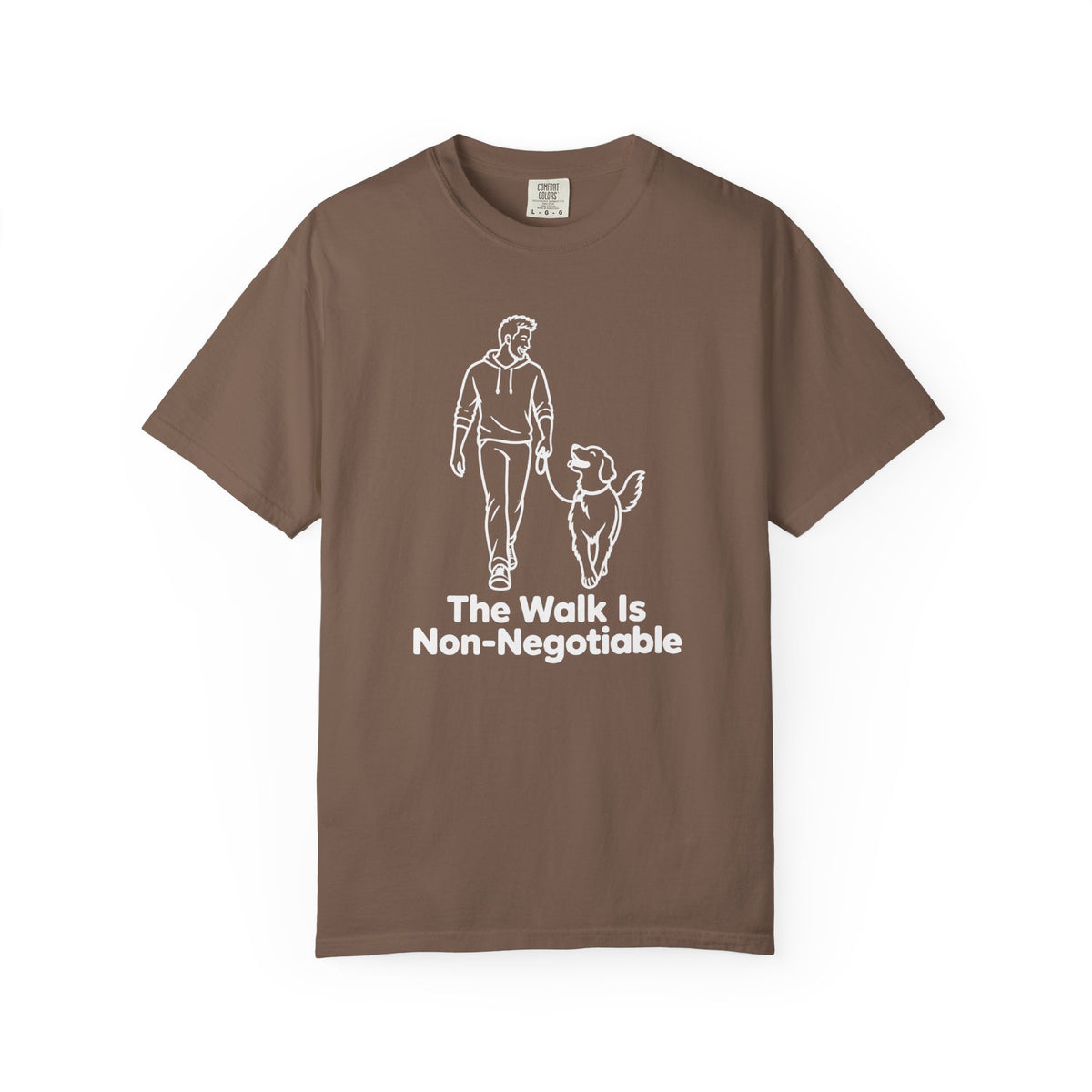 The Walk Is Non-Negotiable Dog Walking T-Shirt