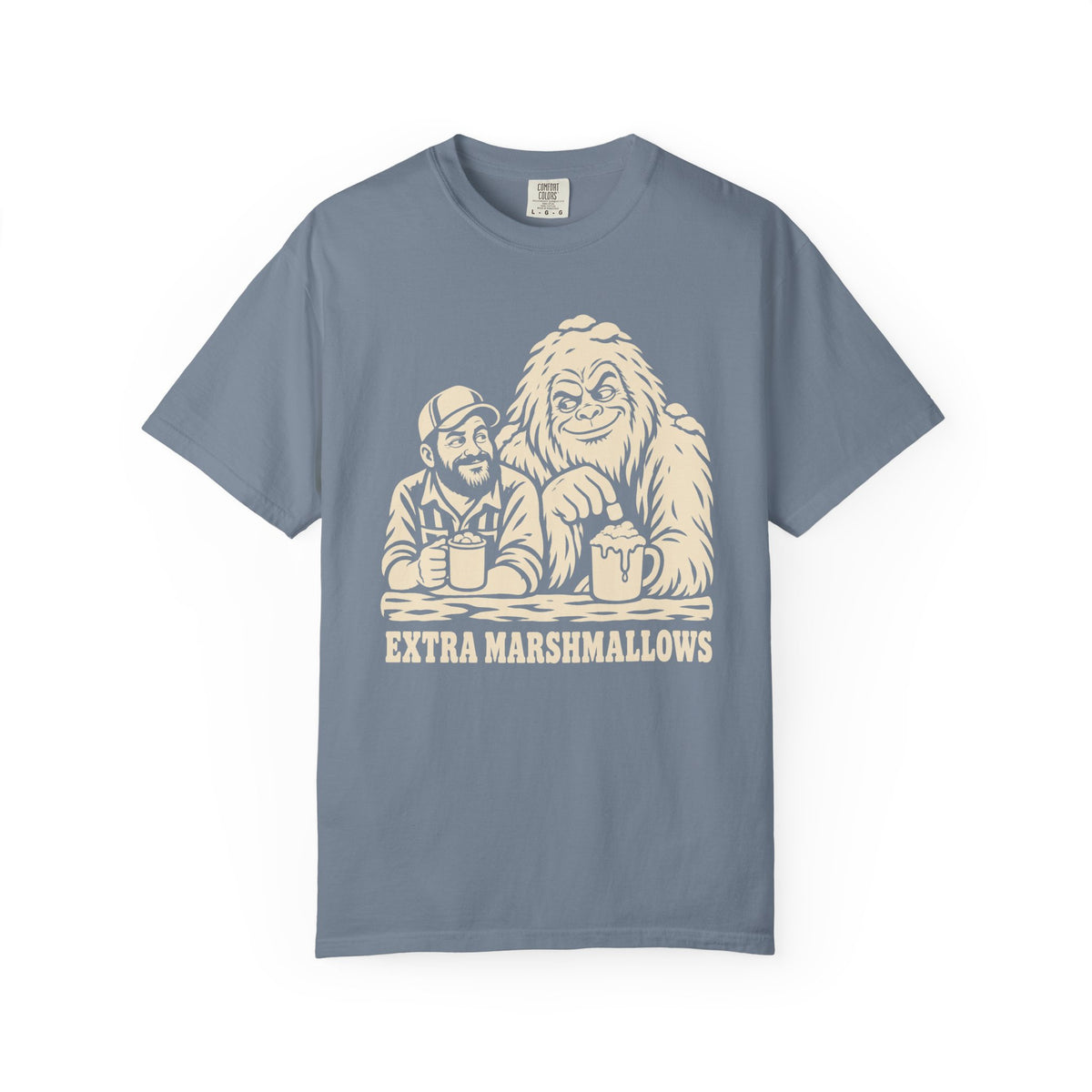 Extra Marshmallows Bigfoot Christmas T-Shirt for Dad