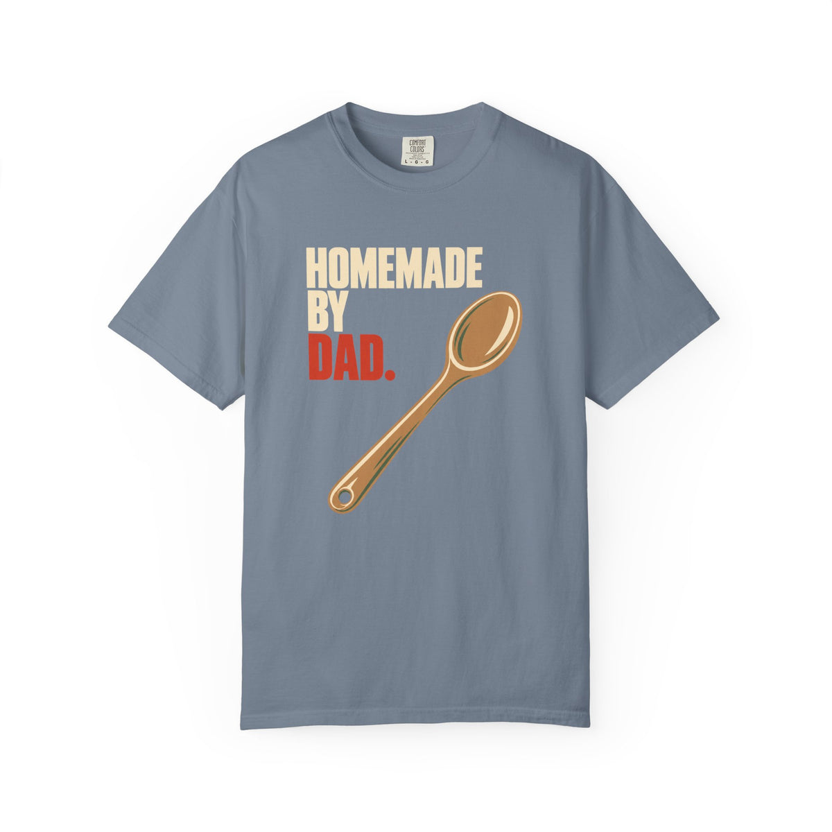 Homemade by Dad T-Shirt – Funny Father’s Day Cooking Tee with Spoon Graphic