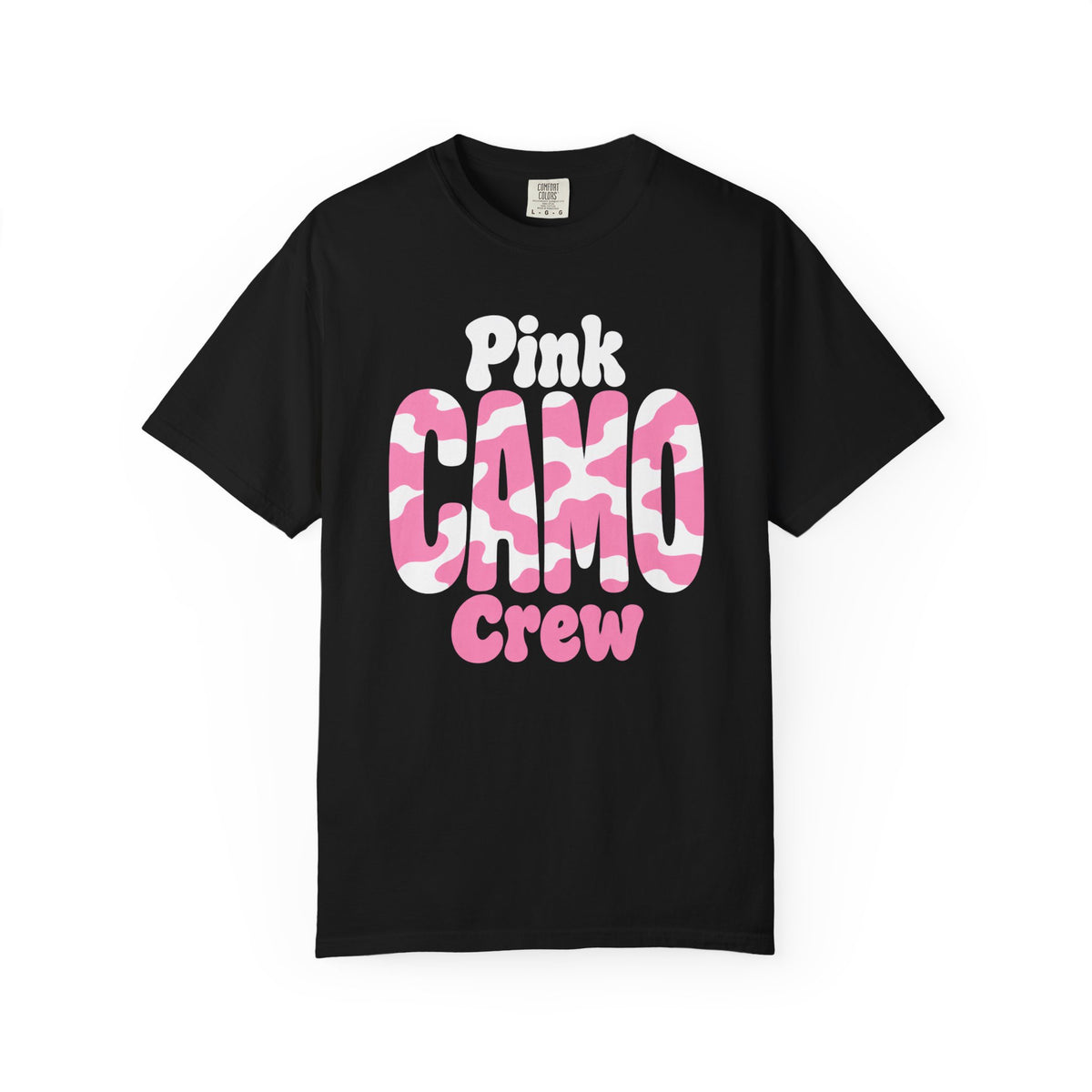 Pink Camo Crew Camo Dad T-Shirt
