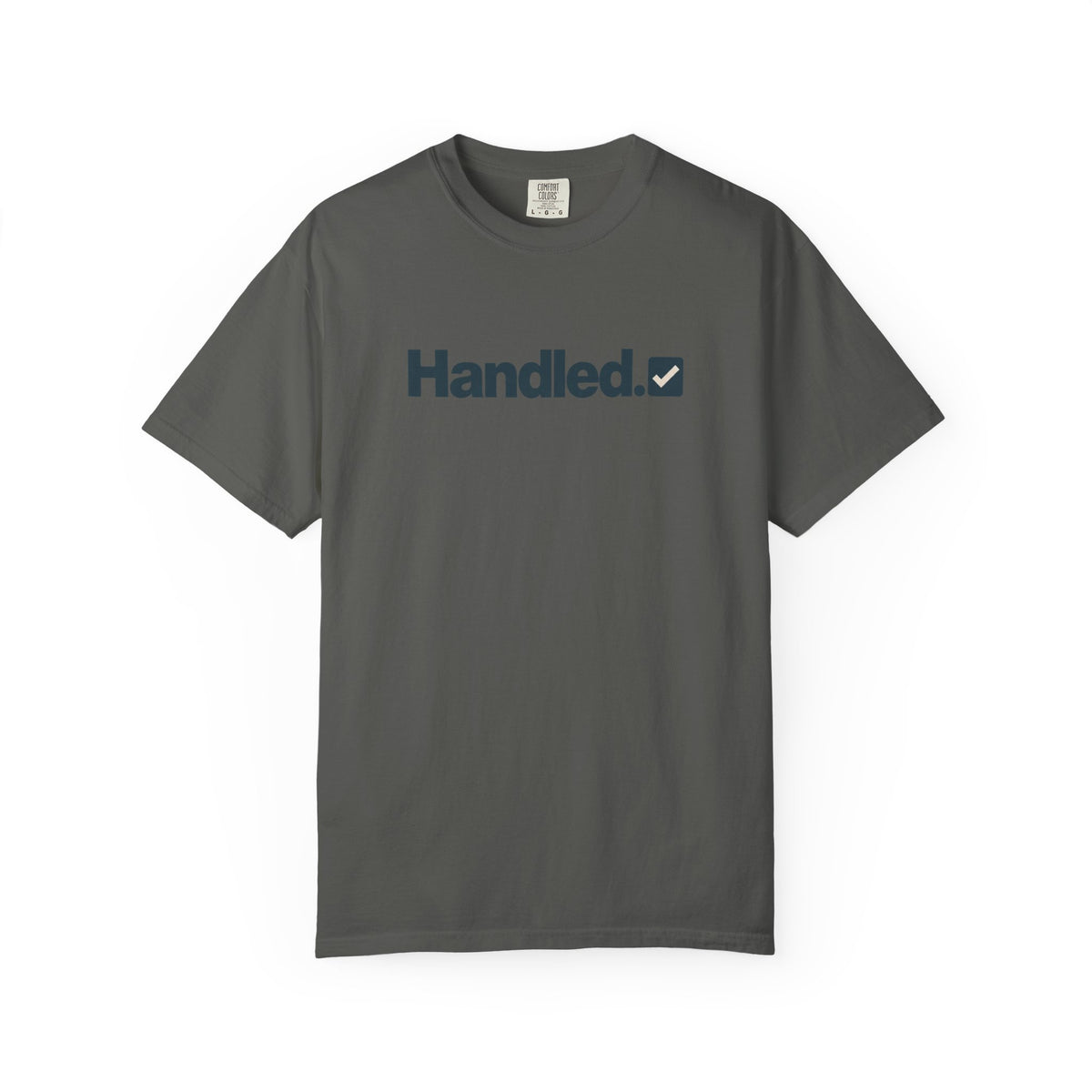 Handled Checked Graphic T-Shirt