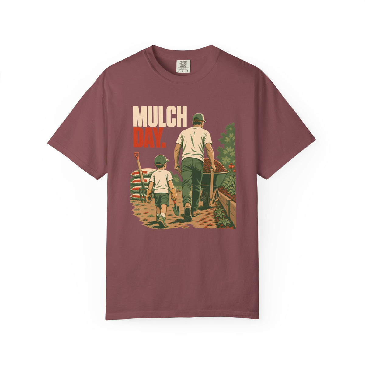 Mulch Day T-Shirt — Father & Son Gardening Vintage Tee
