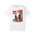 Yard Crew T-Shirt — Retro Fall Leaf Raking Graphic Tee