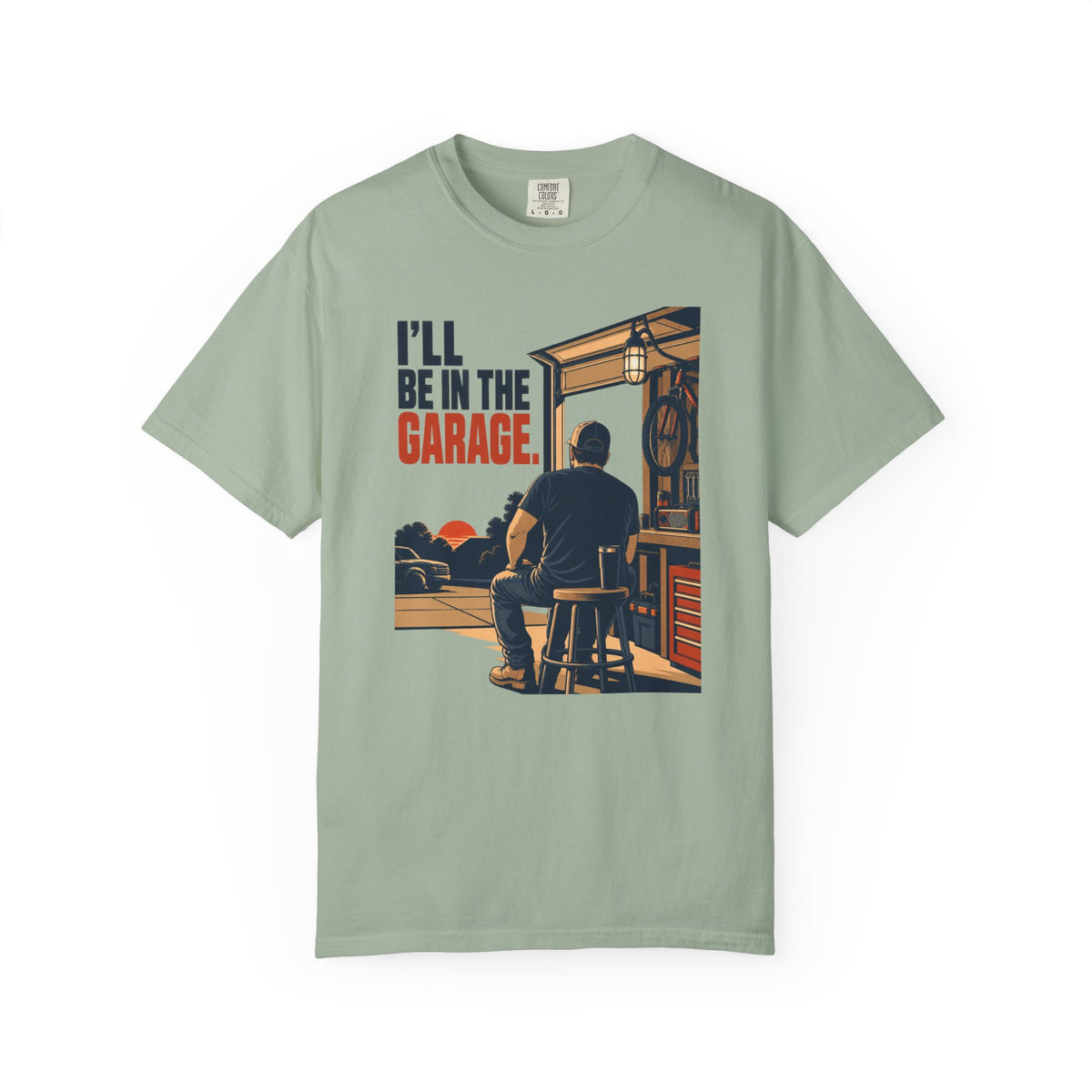 I’ll Be in the Garage T-Shirt – Vintage Mechanic Workshop Graphic Tee
