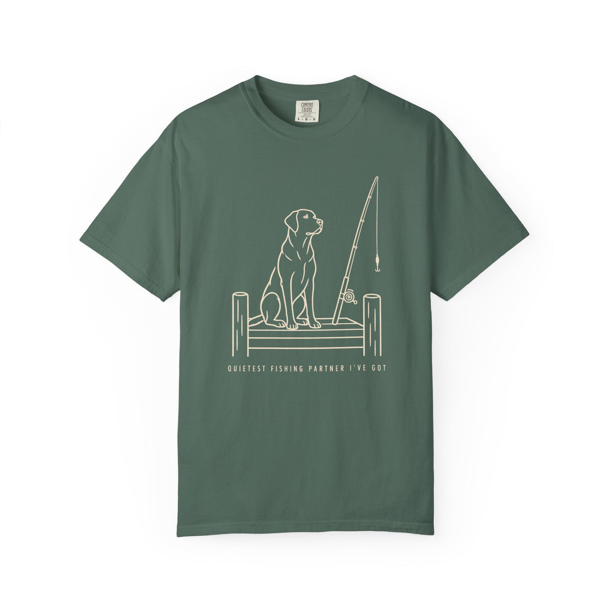 Quietest Fishing Partner Dog Dad T-Shirt