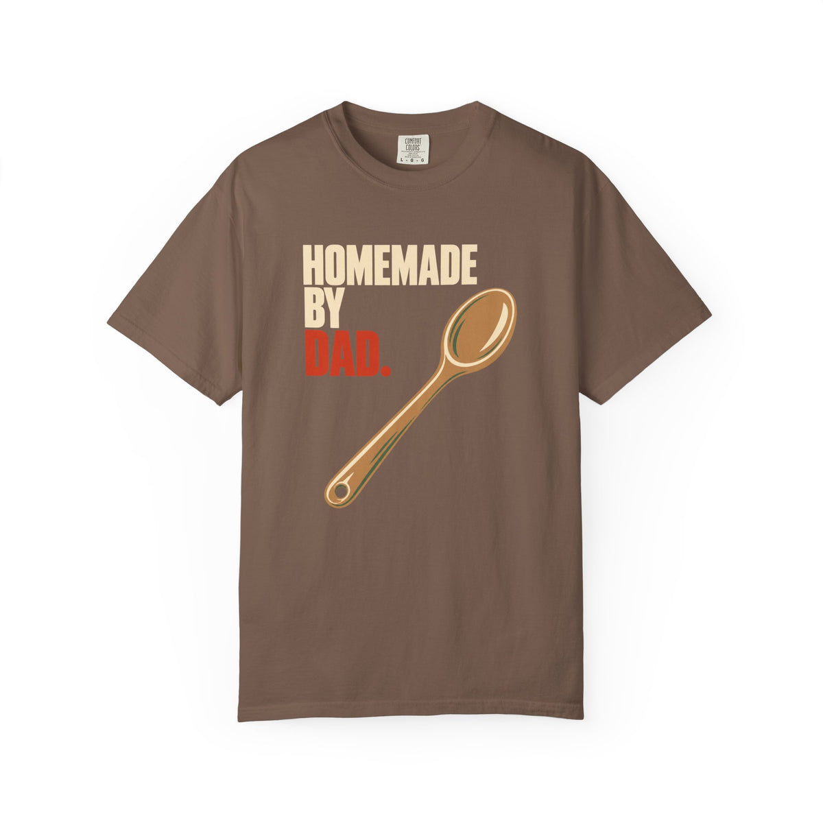 Homemade by Dad T-Shirt – Funny Father’s Day Cooking Tee with Spoon Graphic