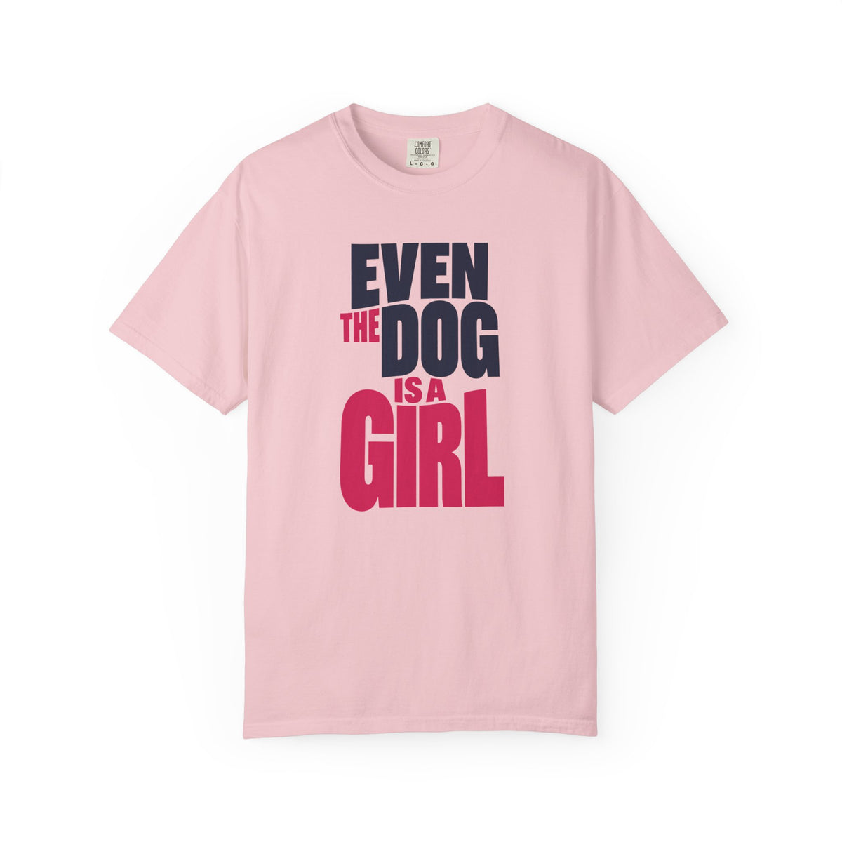Even the Dog Is a Girl Outnumbered Dad T-Shirt