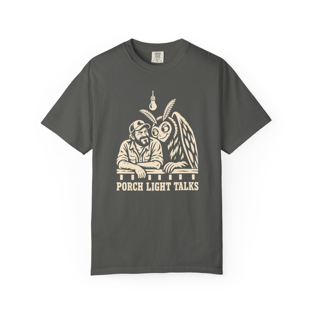 Porch Light Talks Funny Mothman T-Shirt for Dad