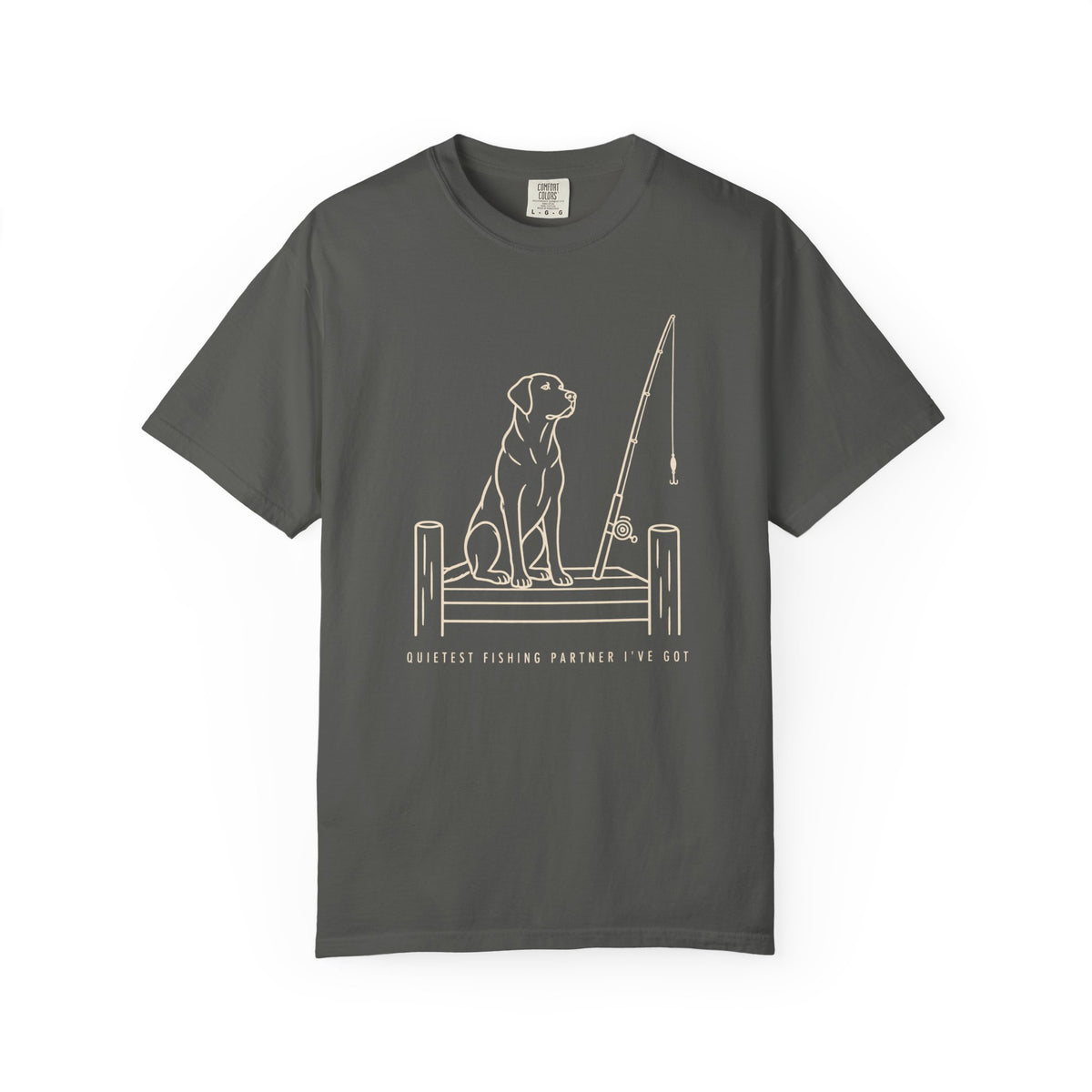 Quietest Fishing Partner Dog Dad T-Shirt