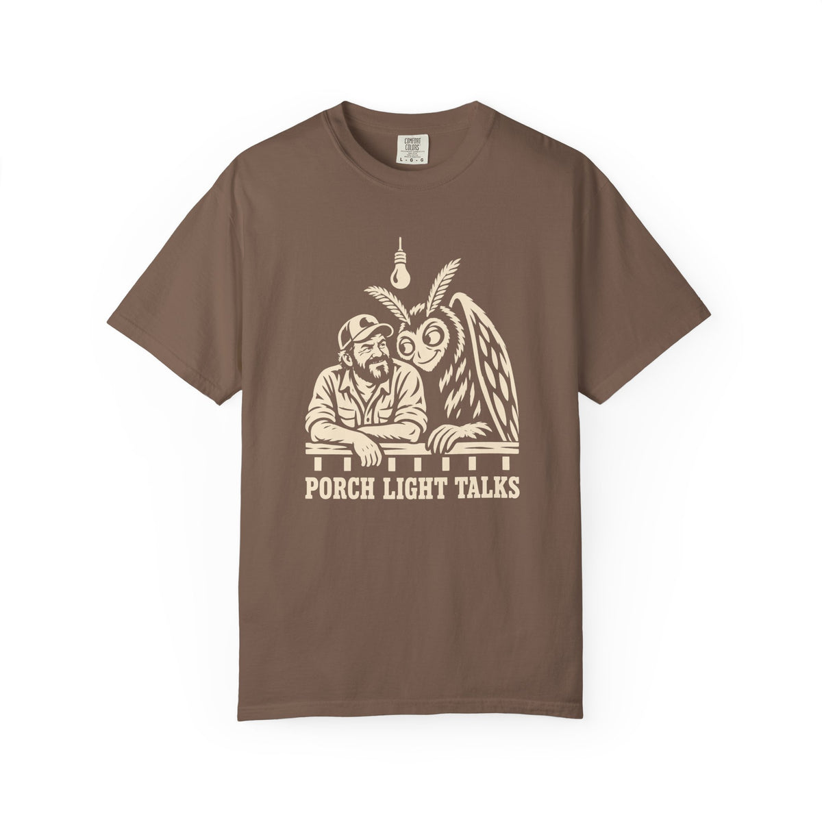 Porch Light Talks Funny Mothman T-Shirt for Dad