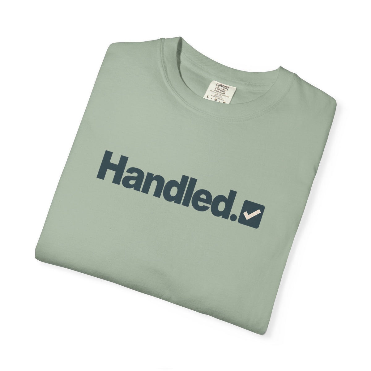 Handled Checked Graphic T-Shirt