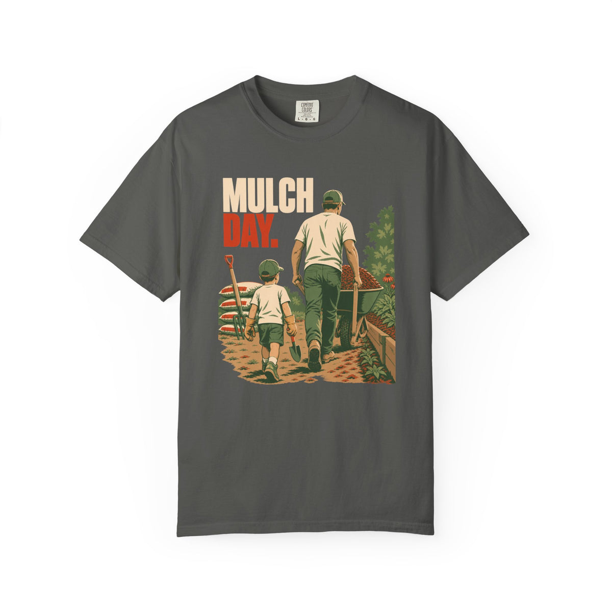 Mulch Day T-Shirt — Father & Son Gardening Vintage Tee
