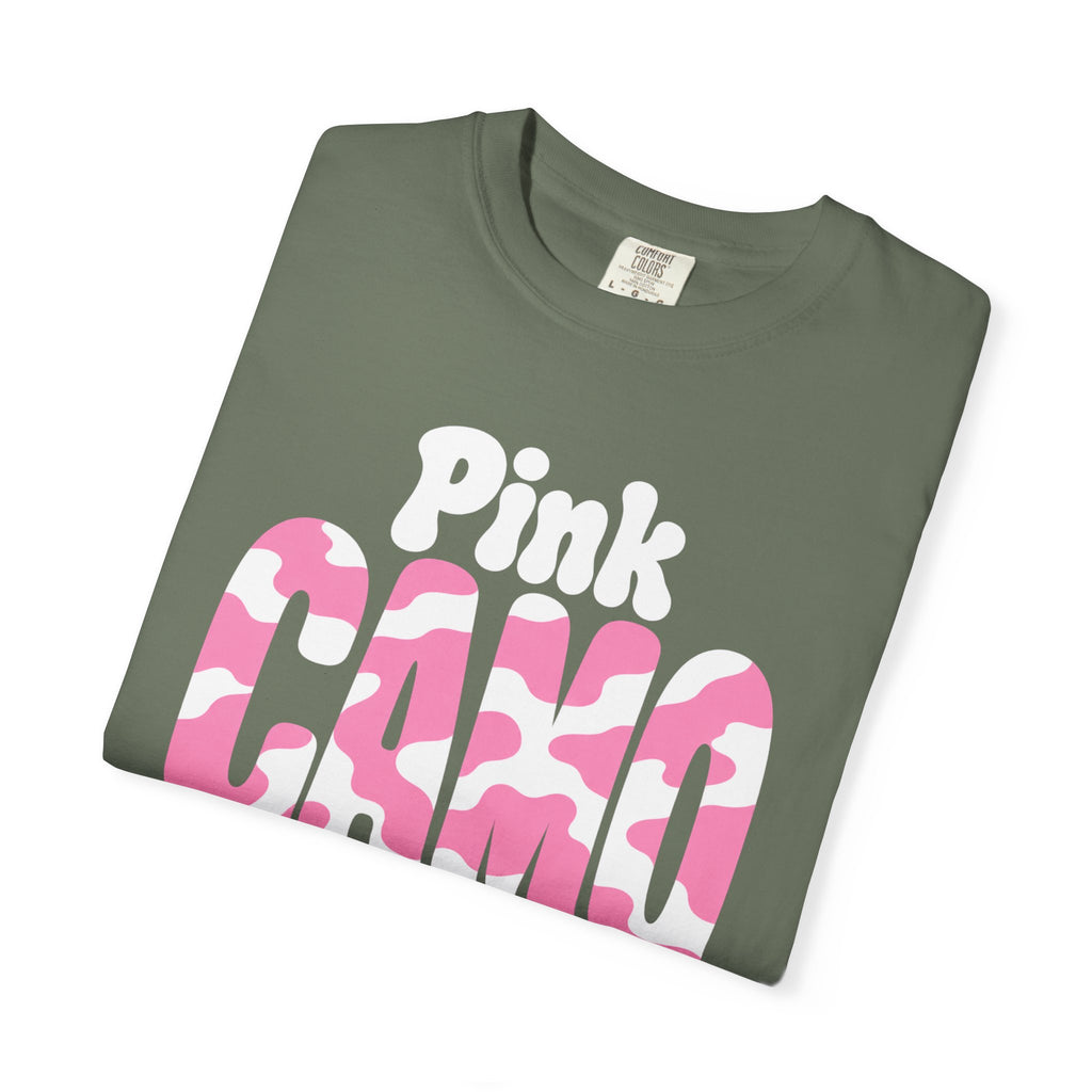 Pink Camo Crew Camo Dad T-Shirt