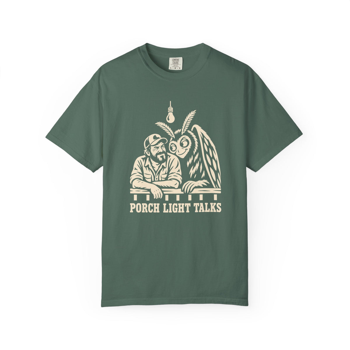 Porch Light Talks Funny Mothman T-Shirt for Dad