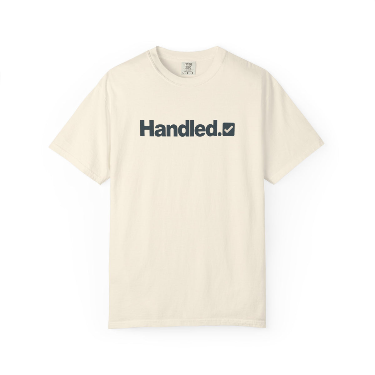 Handled Checked Graphic T-Shirt