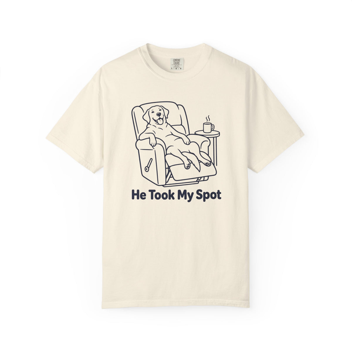He Took My Spot Funny Dog Dad T-Shirt