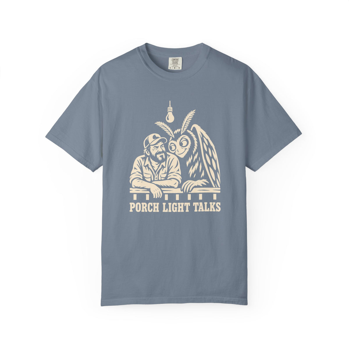 Porch Light Talks Funny Mothman T-Shirt for Dad