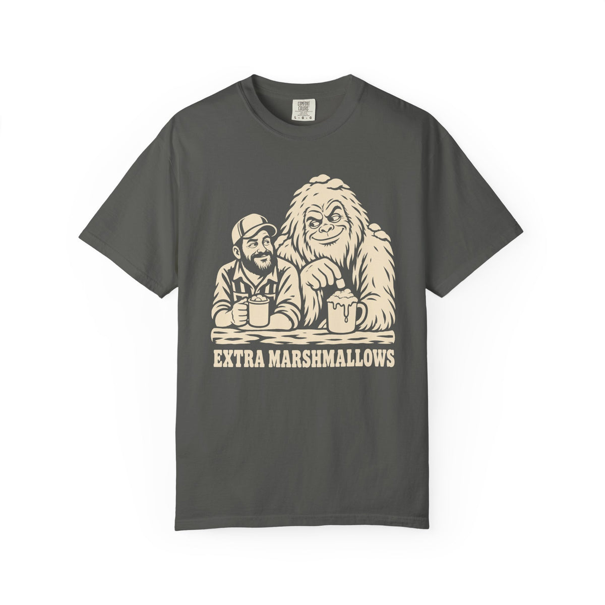 Extra Marshmallows Bigfoot Christmas T-Shirt for Dad