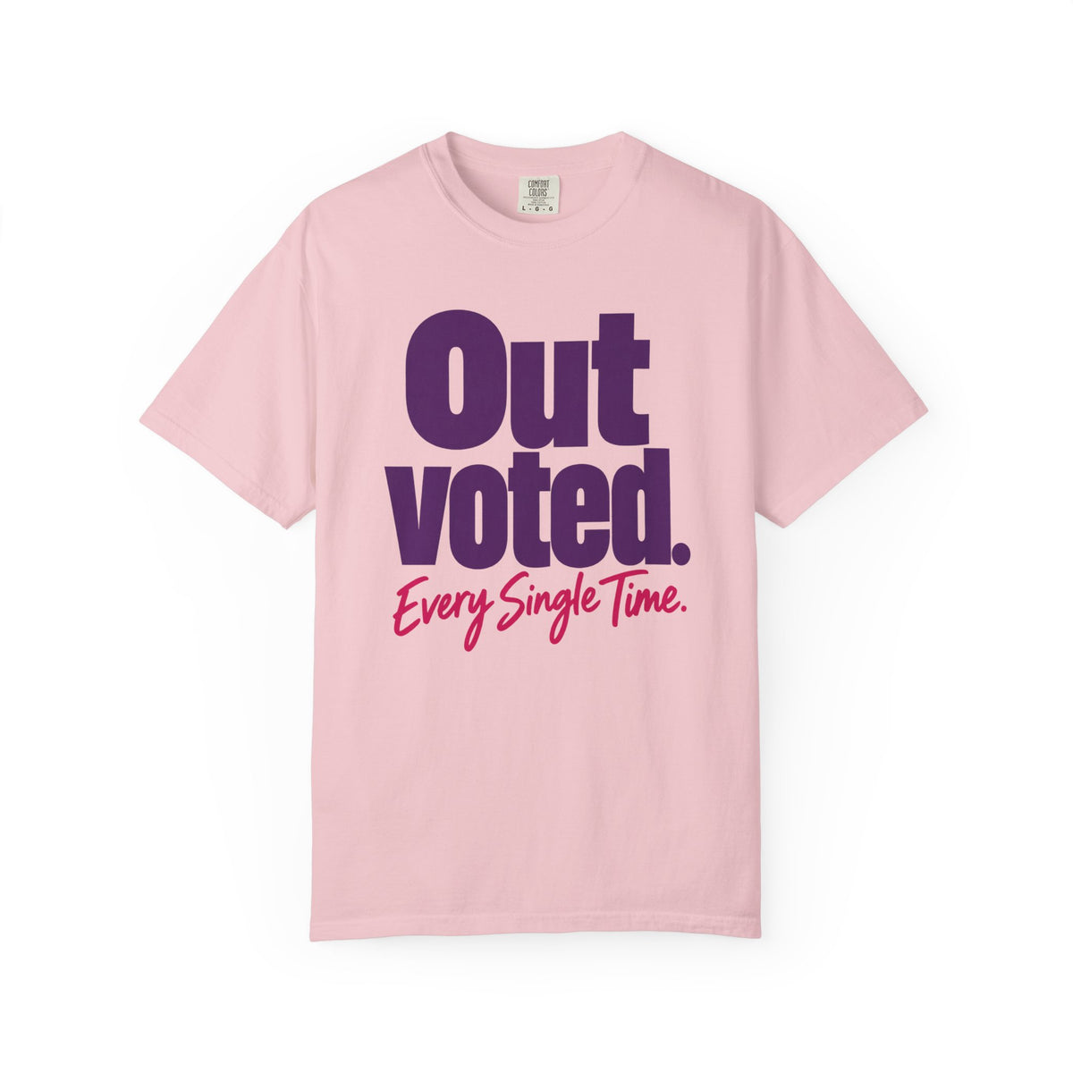 Outvoted. Every Single Time. Dad of Girls T-Shirt