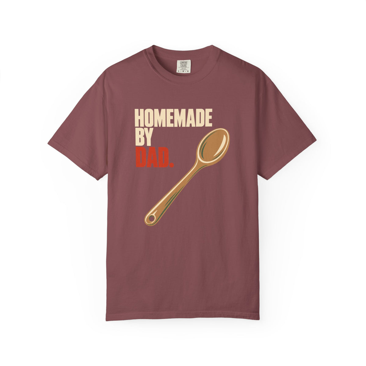 Homemade by Dad T-Shirt – Funny Father’s Day Cooking Tee with Spoon Graphic