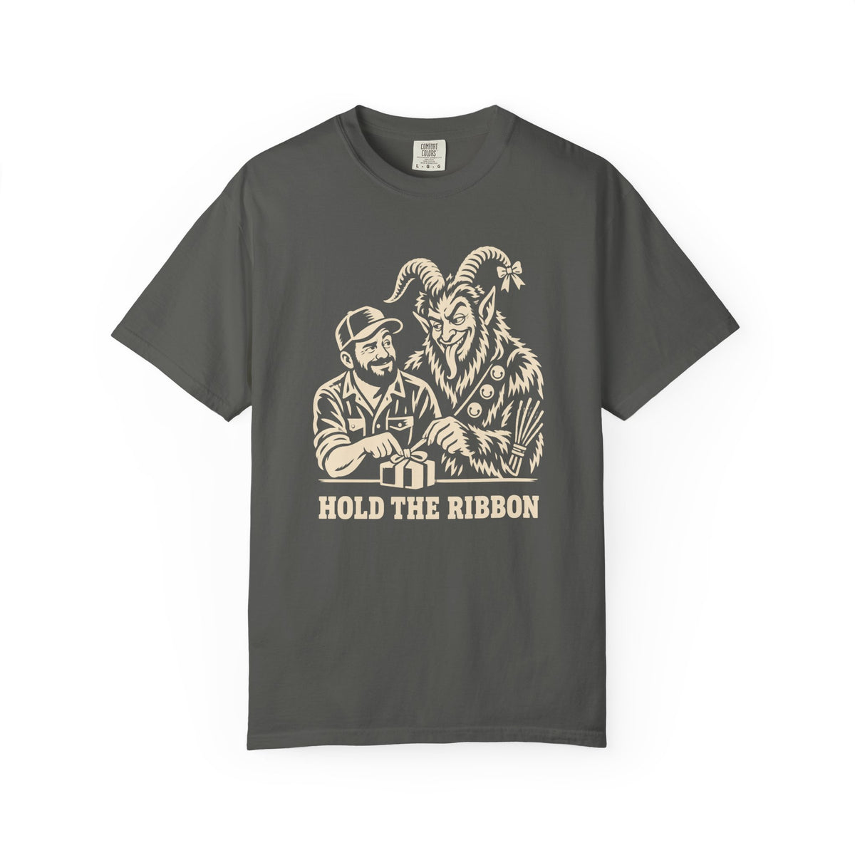 Hold The Ribbon Funny Krampus T-Shirt for Dad