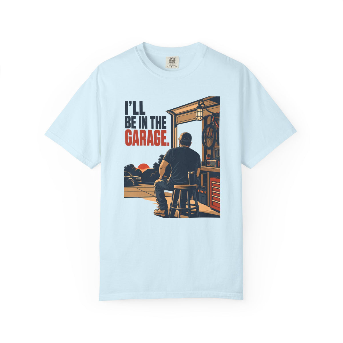 I’ll Be in the Garage T-Shirt – Vintage Mechanic Workshop Graphic Tee