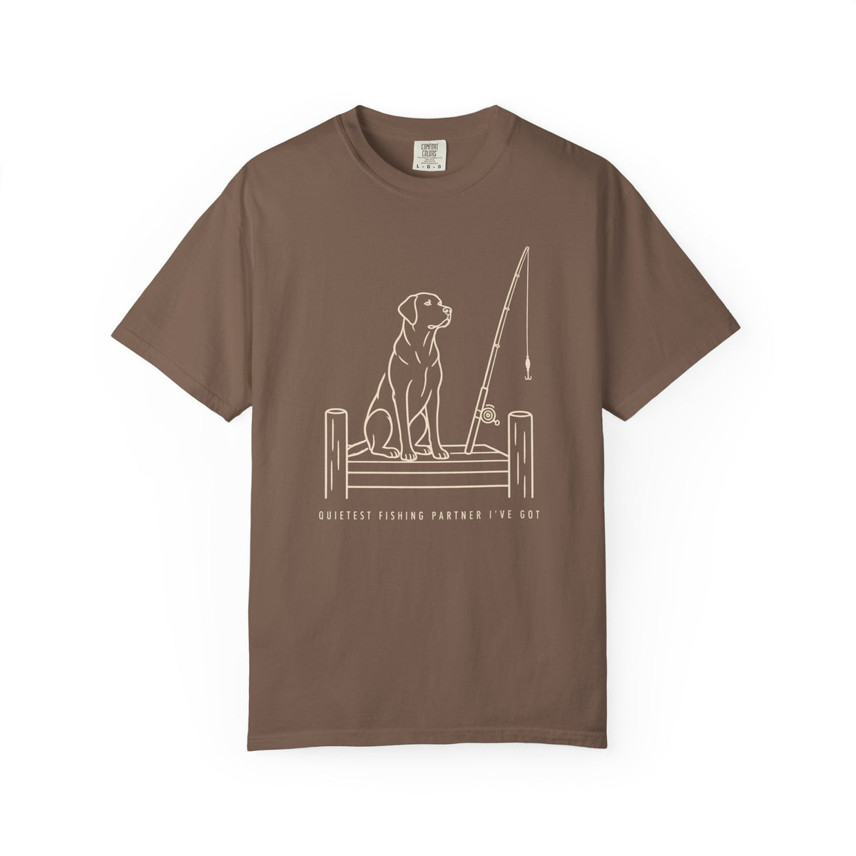 Quietest Fishing Partner Dog Dad T-Shirt
