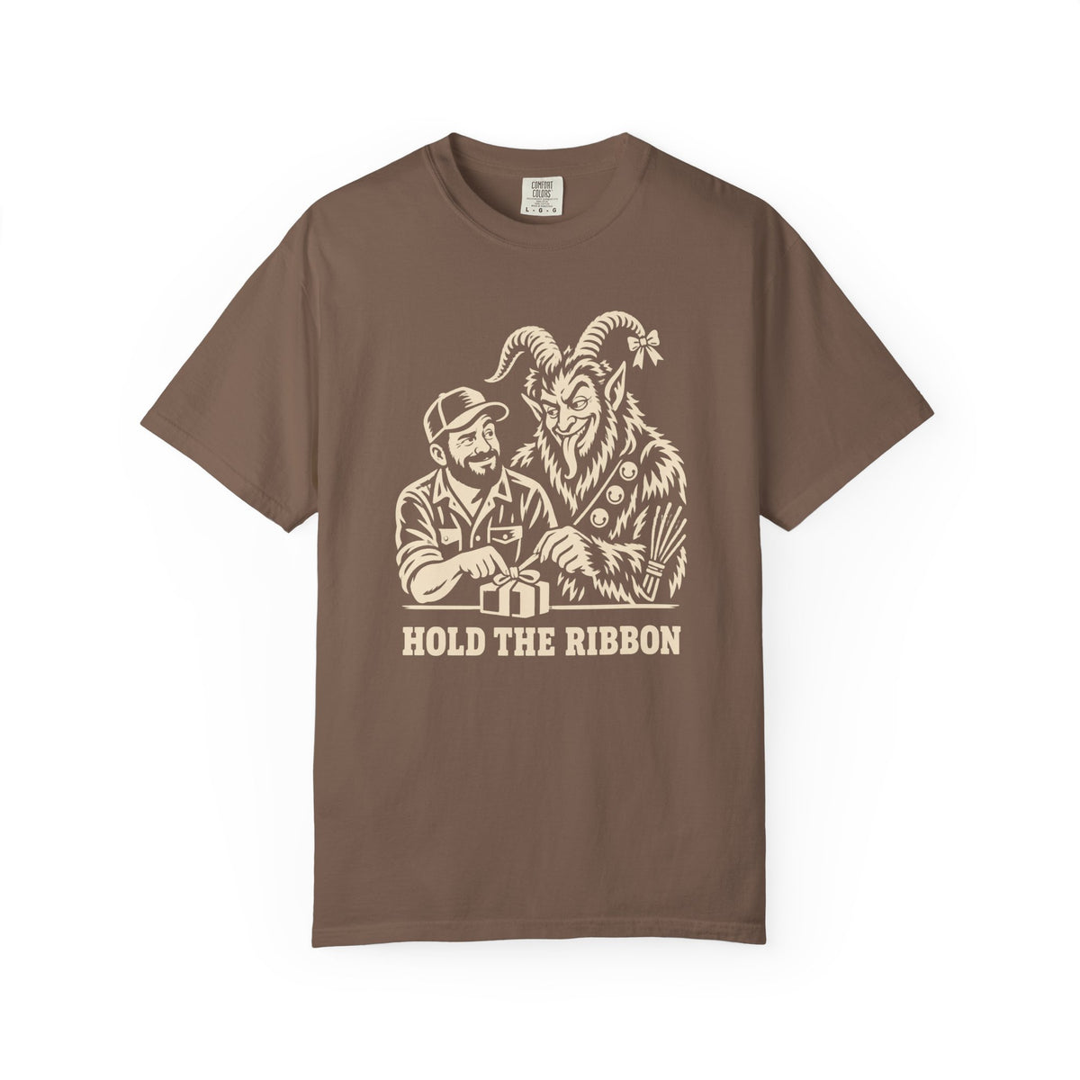 Hold The Ribbon Funny Krampus T-Shirt for Dad